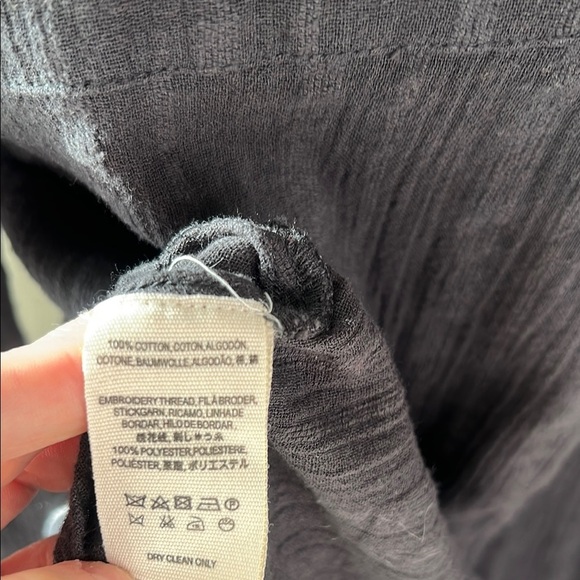 Free People Carter Dobby Embroidered Button Down Top Size S - Picture 8 of 11